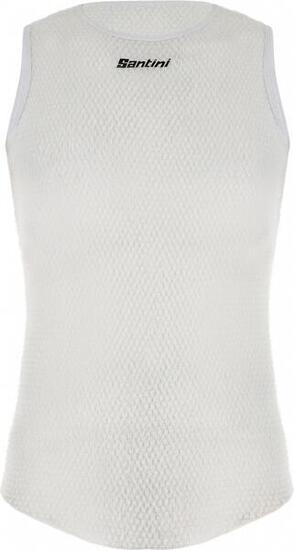 Maglietta intima senza maniche Santini Alpha Bianca