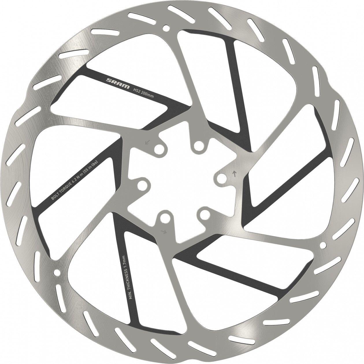Sram HS2 6 bolt Rounded Disc 200 mm 3/5