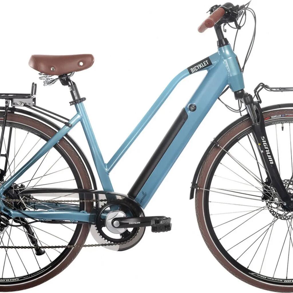 Bicyklet Camille Electric City Bike Shimano Acera/Altus 8V 504 Wh 700 mm Blue