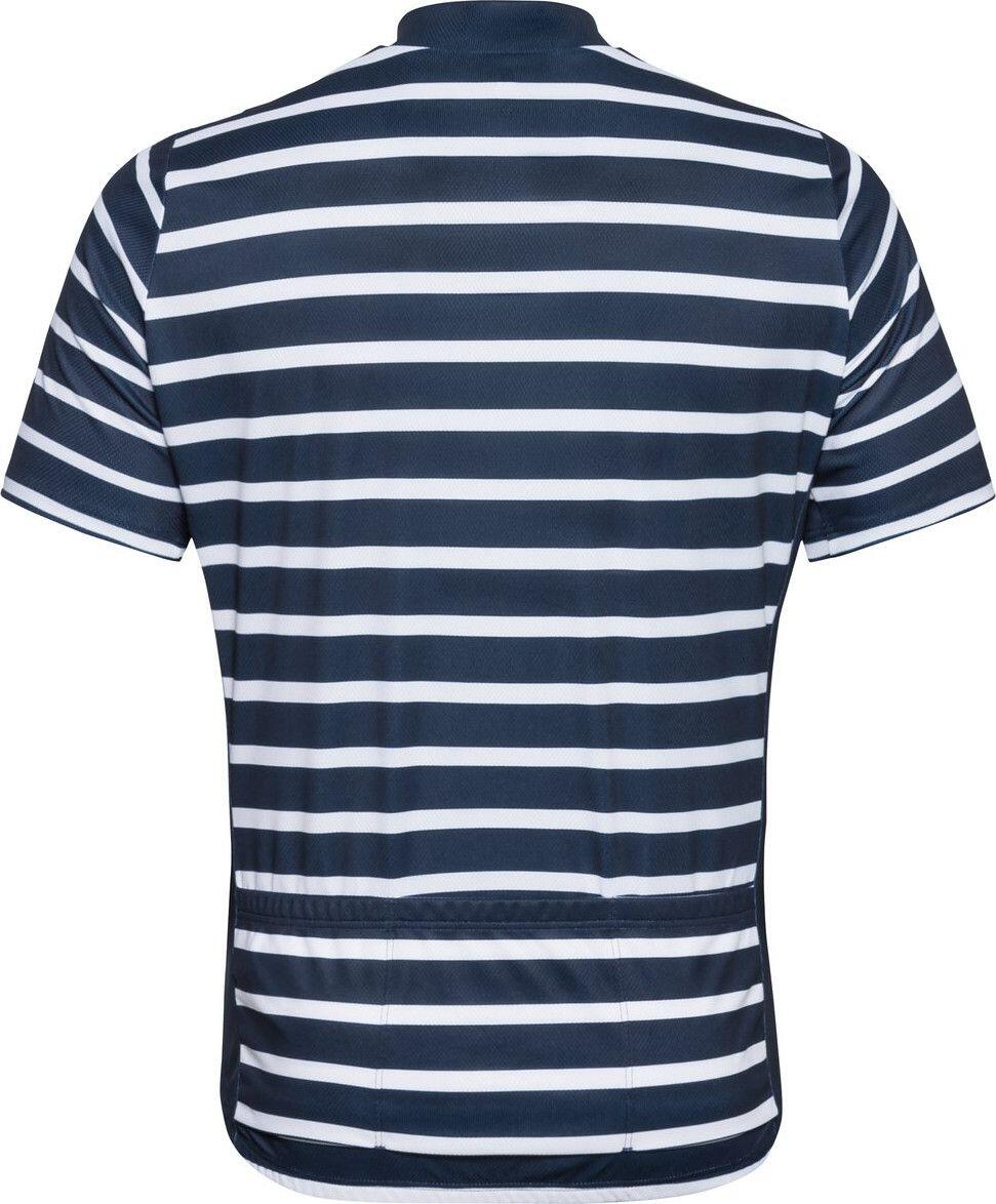 Maillot Manches Courtes Odlo Essential Print Bleu / Blanc 2/4