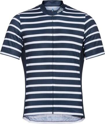 Maillot Manches Courtes Odlo Essential Print Bleu / Blanc