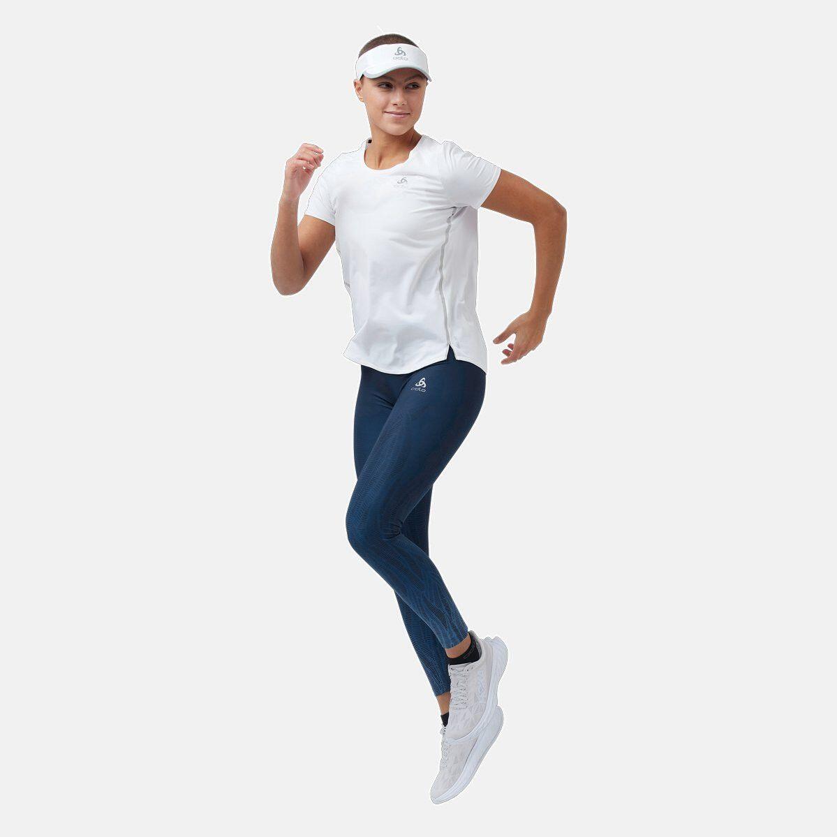T-Shirt Running Odlo Zeroweight Chill-Tec Blanc Femme 5/7