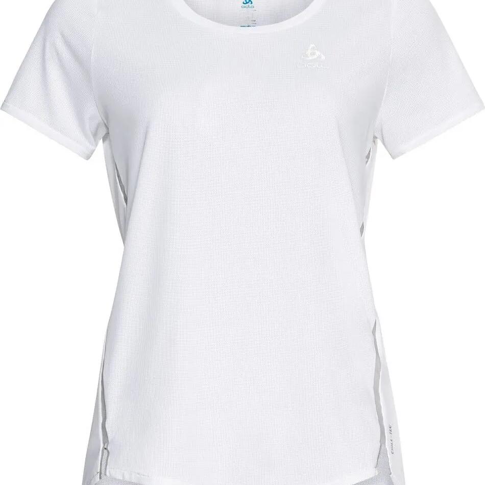 Women's Odlo Zeroweight Chill-Tec Women's Short Sleeve Jersey White