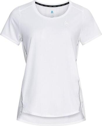 Maillot Manches Courtes Odlo Zeroweight Chill-Tec Blanc Femme
