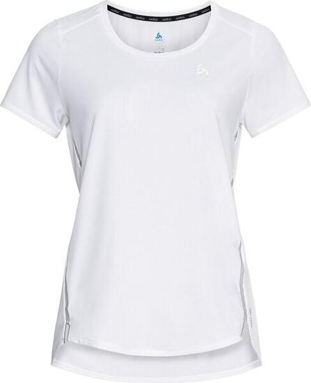 Maillot Manches Courtes Odlo Zeroweight Chill-Tec Blanc Femme