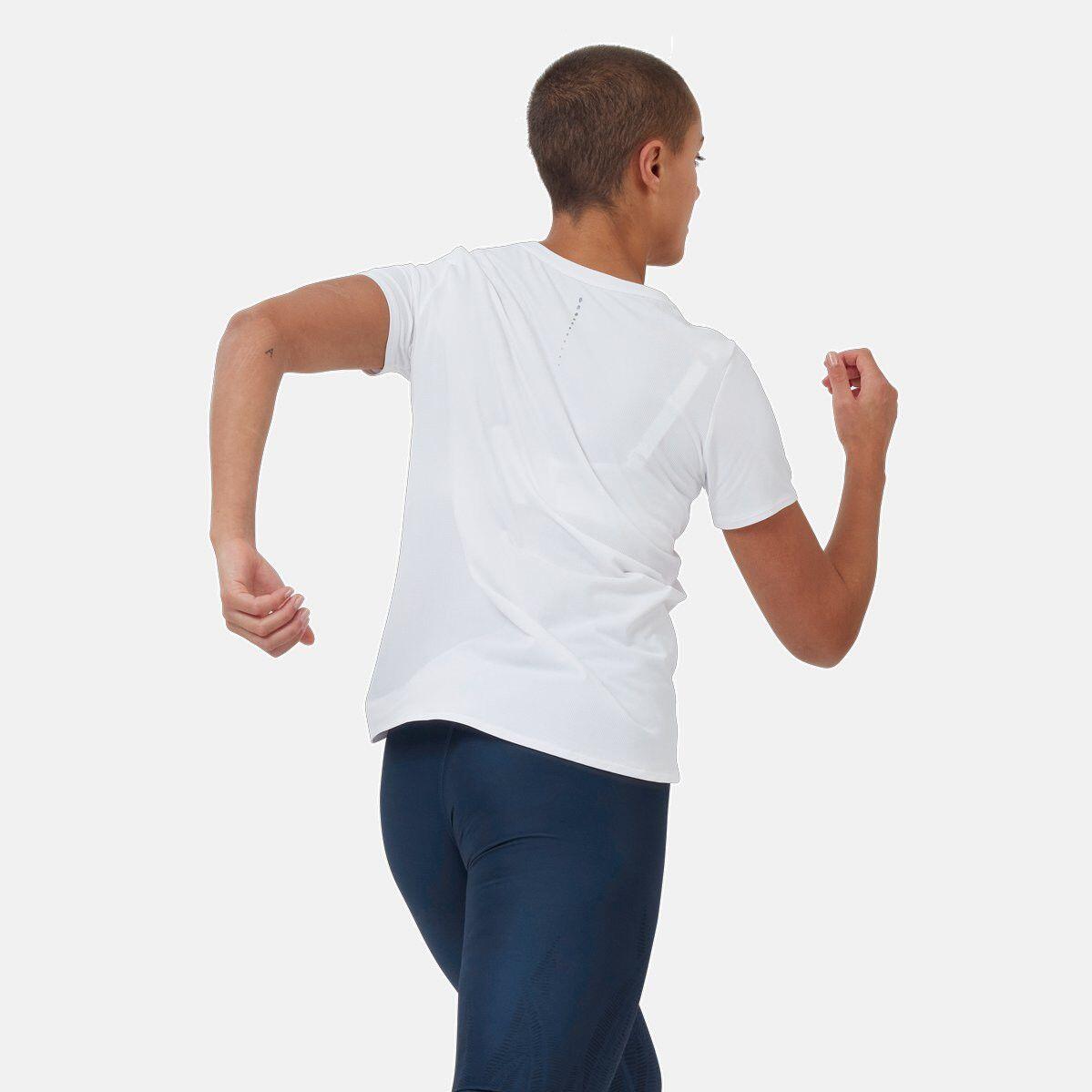 T-Shirt Running Odlo Zeroweight Chill-Tec Blanc Femme 4/7