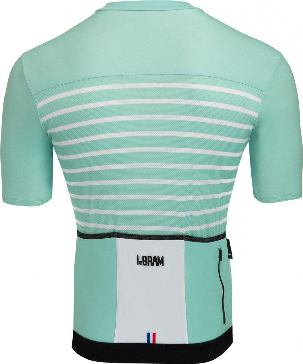 Maillot Manches Courtes LeBram Ventoux Vert Céleste Coupe Ajustée 4/7