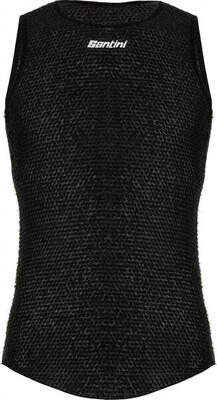 Maglietta intima senza maniche Santini Alpha Nera
