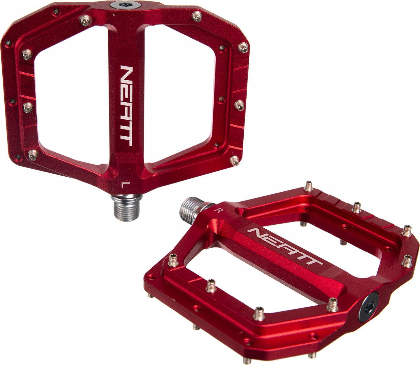Par de pedais planos Neatt Oxygen V2 8 pinos vermelho 2/2