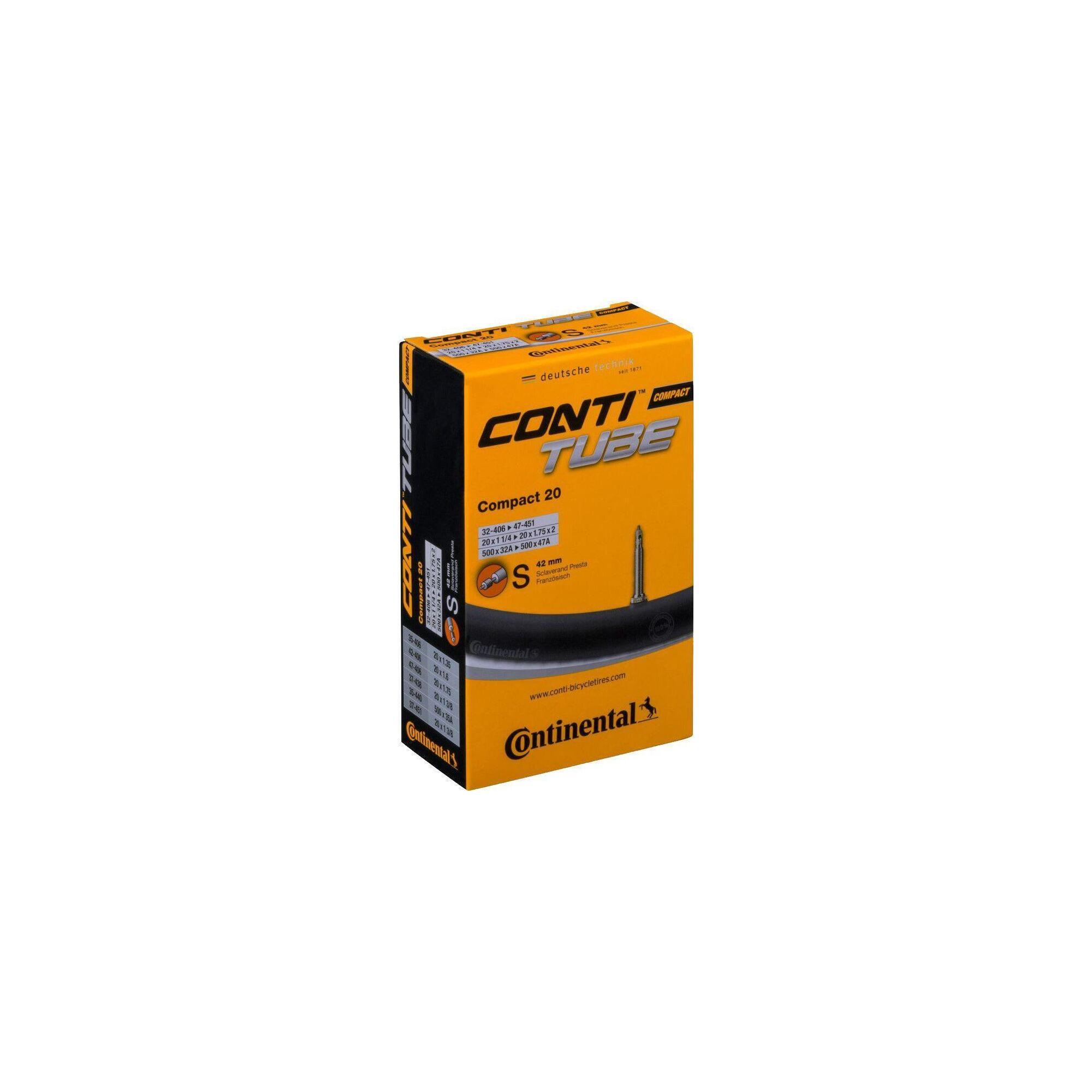 Camera bicicleta Continental Compact 20 slim S42 28-406-32-451