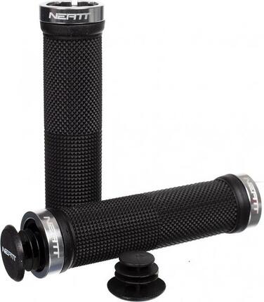 NEATT Paire de Grips RACE Noir Argent