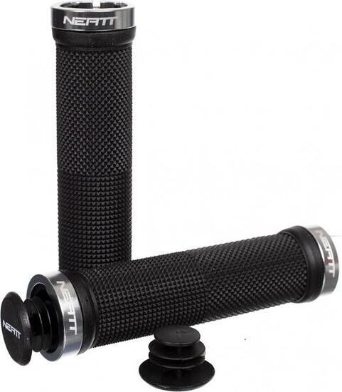 NEATT Paire de Grips RACE Noir Argent