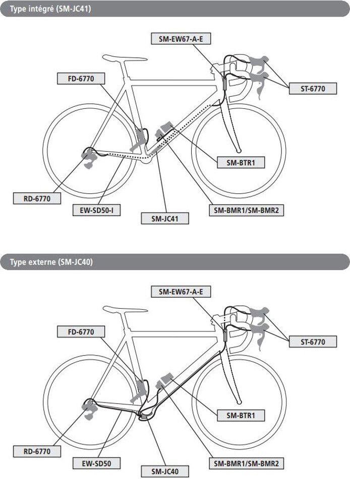 Electric cable SHIMANO Di2 EW-SD50 Ultegra/Dura Ace 2/3