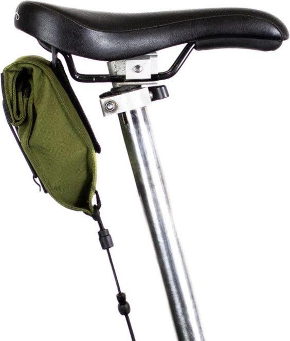Restrap City Saddle Bag Small for Folding Bike Olive Green 3/5