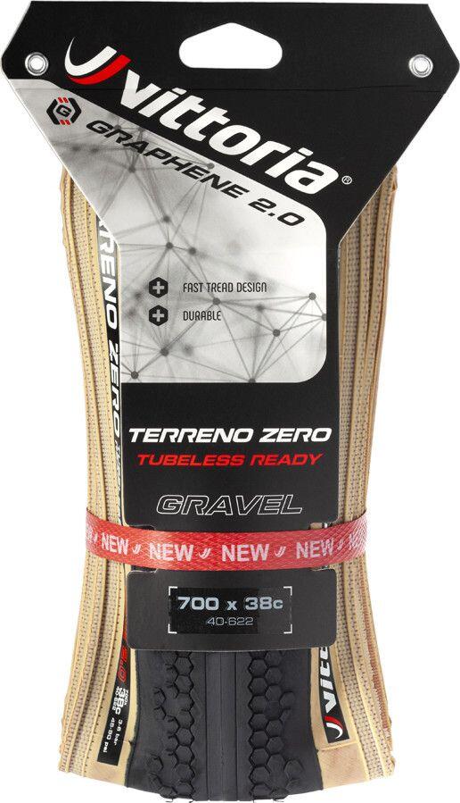 Pneu Vittoria Terreno 700c Zero Graphene G2.0 Tubeless Ready TNT Tan 3/4