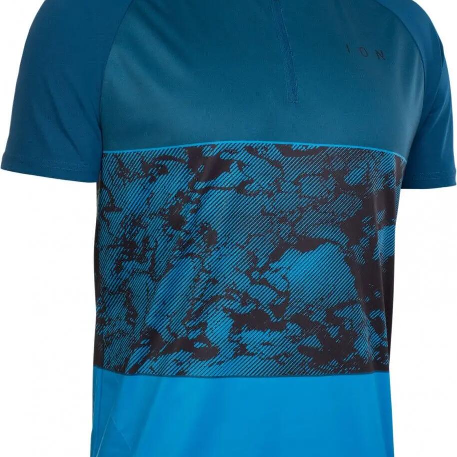 ION Traze AMP Half Zip Blue Short Sleeve Jersey