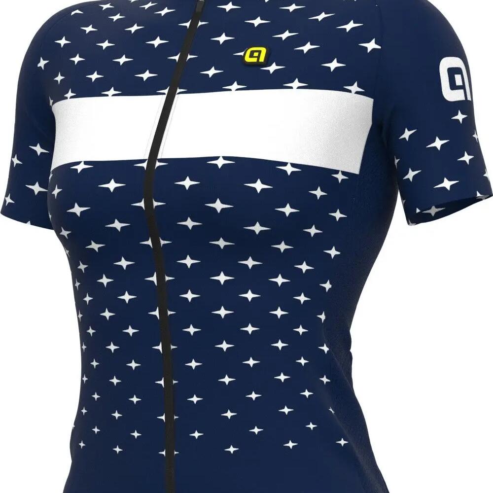 Alé Stars Women's Short Sleeve Jersey Navy Blue/White