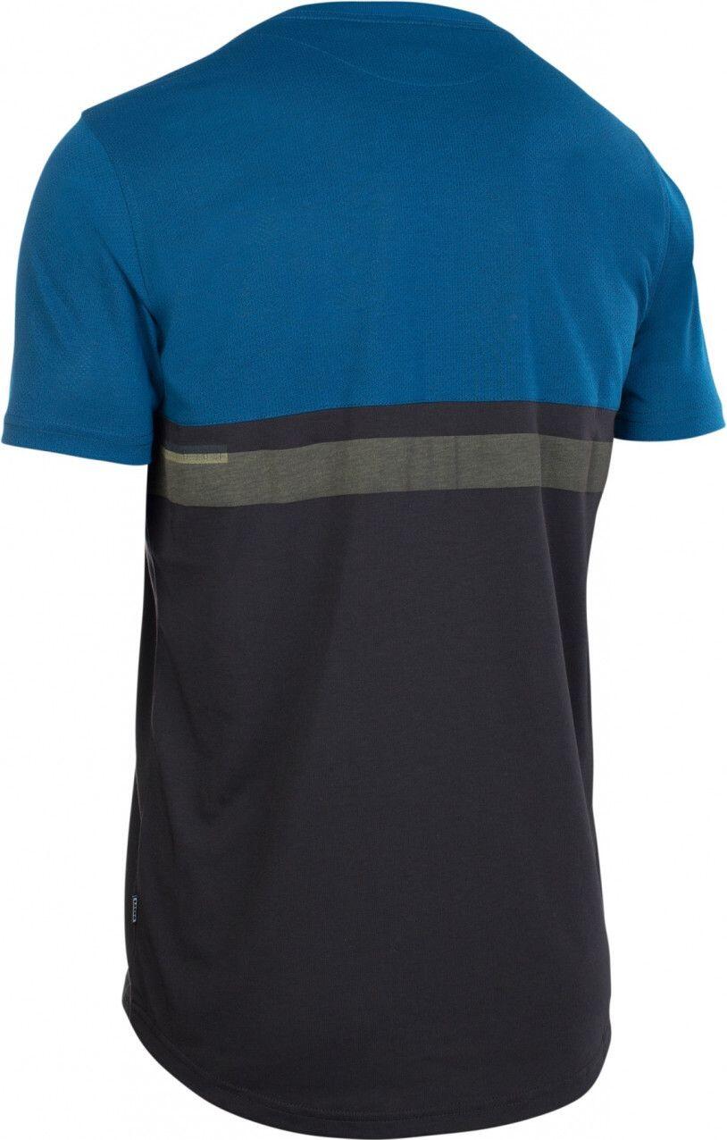Camisola ION Seek AMP manga curta — Preto/Azul escuro, secagem rápida 2/2