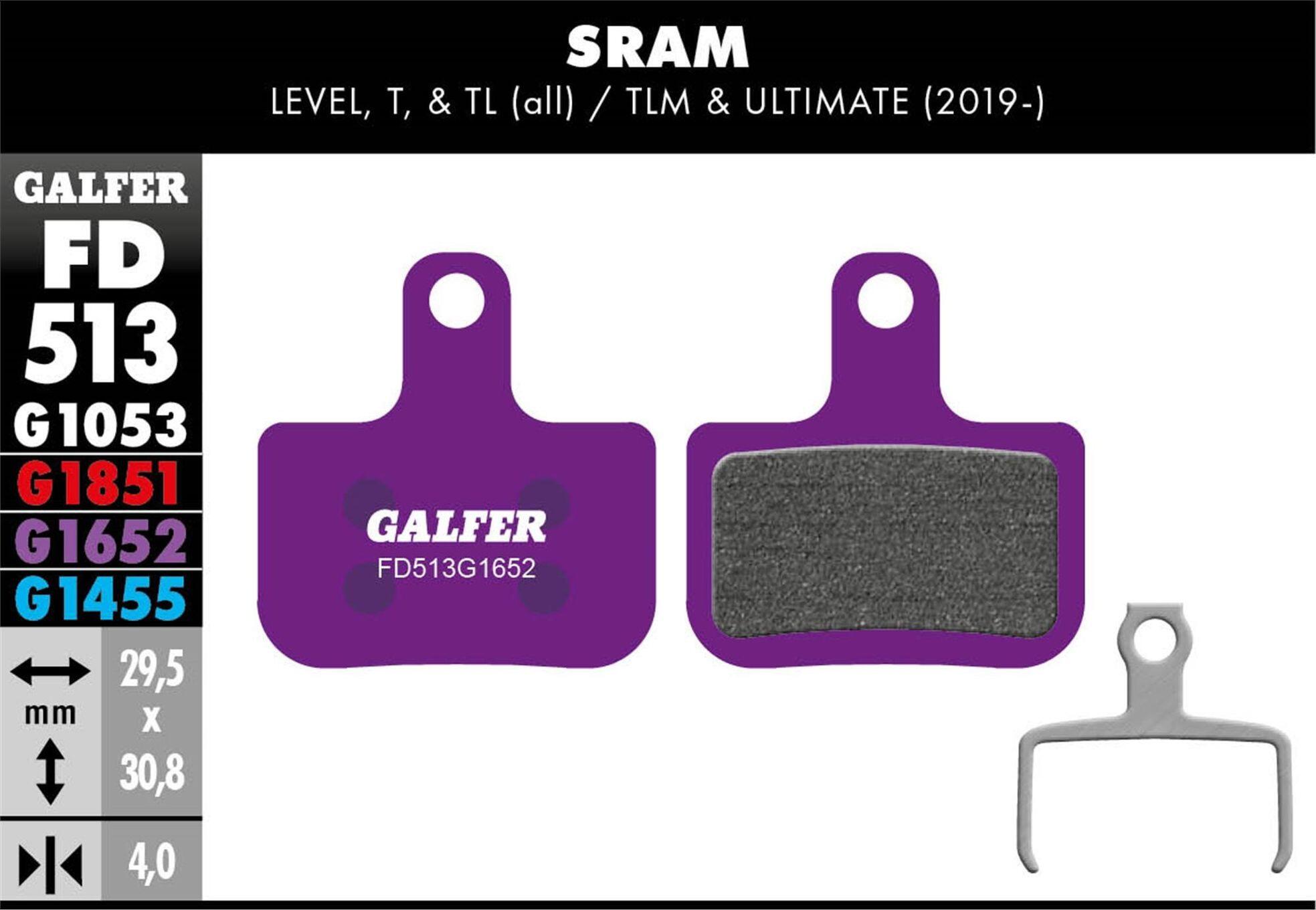 E-Bike remblok G1652 Sram - Paars 2/3