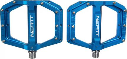 Neatt Oxygen V2 Flat Pedals 8 Spikes Blue