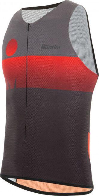 Maillot Sans Manches Santini X Ironman Audax Aero Noir / Rouge 2/3