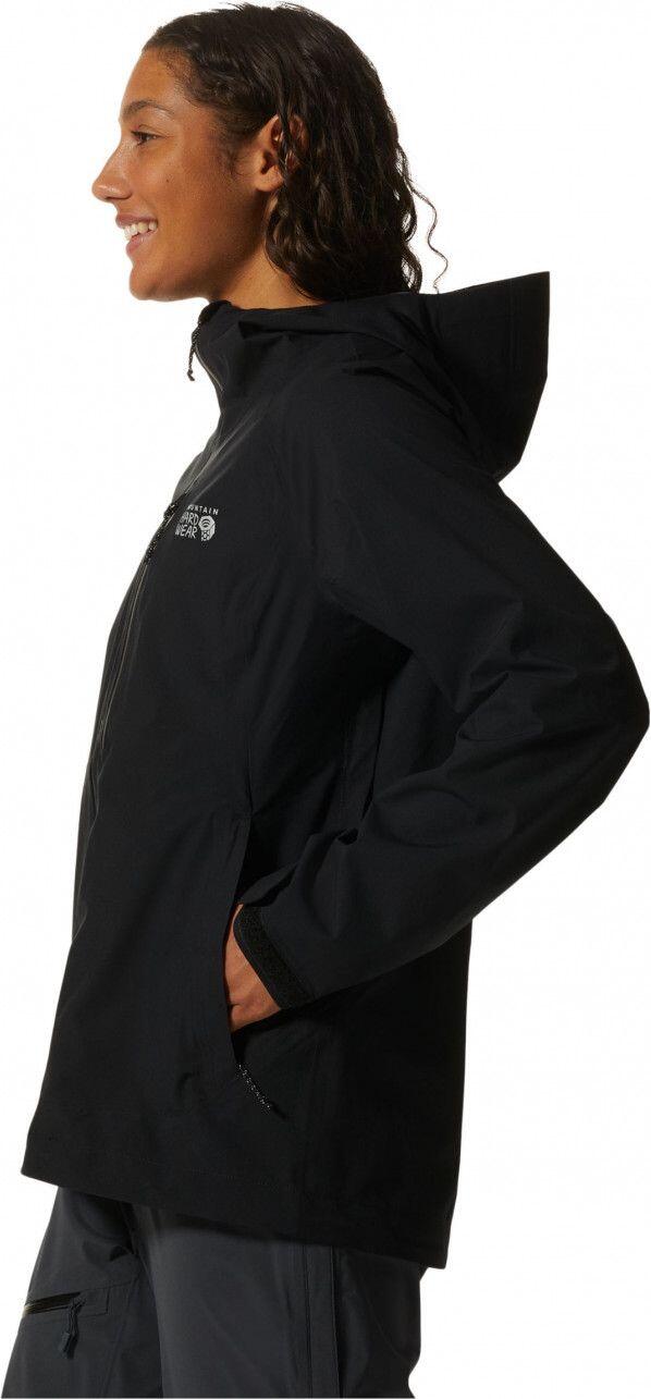Chaqueta impermeable Mountain Hardwear New Stretch Ozonic negro mujer 3/7