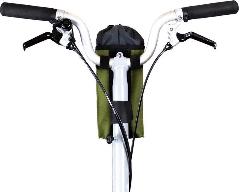 Sacoche de Guidon pour Vélo Pliant Restrap City Stem Bag Vert Olive 3/5