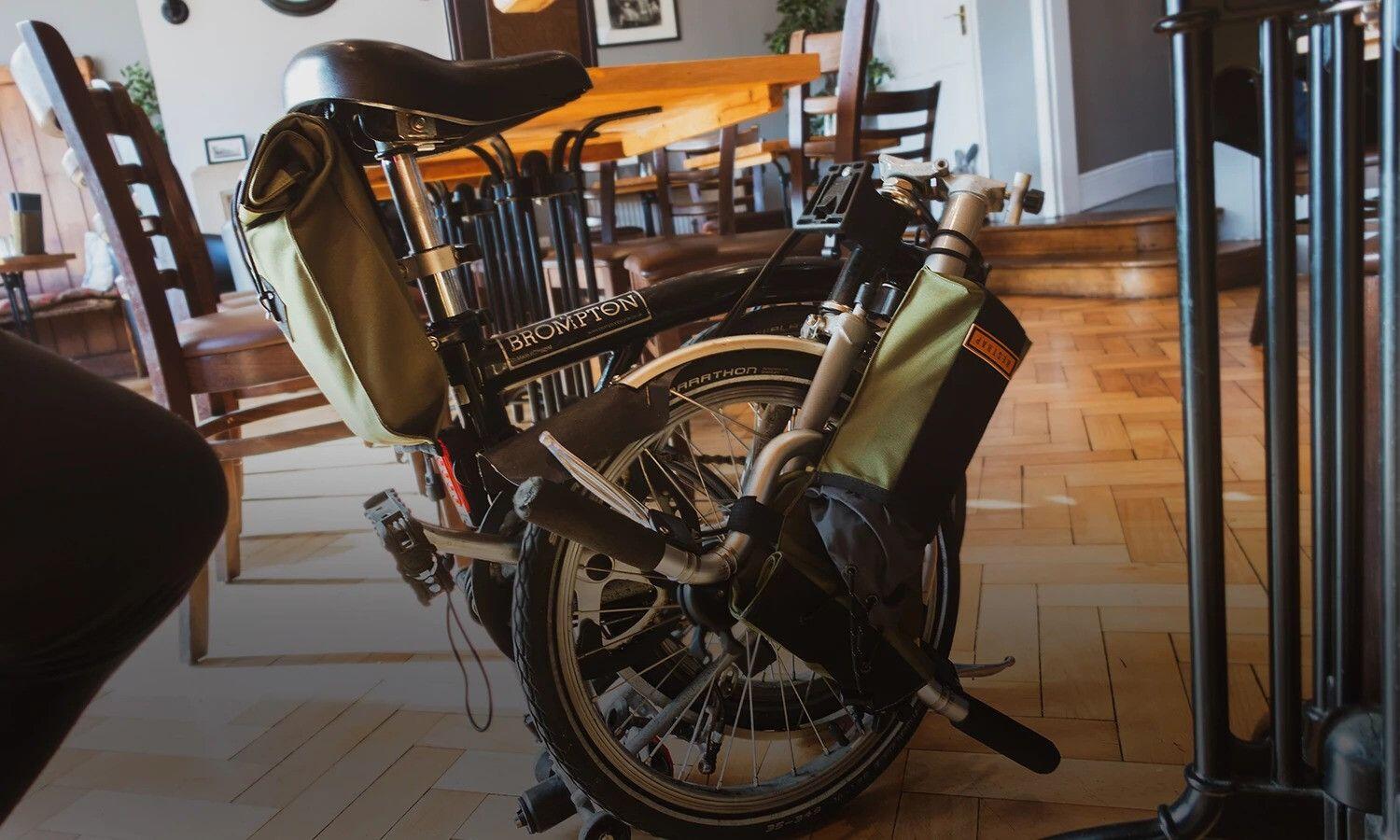 Sacoche de Guidon pour Vélo Pliant Restrap City Stem Bag Vert Olive 5/5