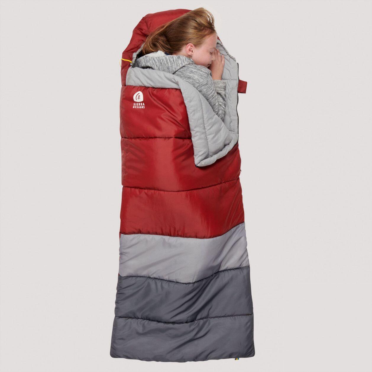 Sierra Designs Pika Youth 40° Sleeping Bag Red/Grey 4/5