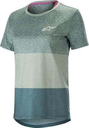 Maillot Manches Courtes Femme Alpinestars Stella Alps 8.0 Pétrole Bleu
