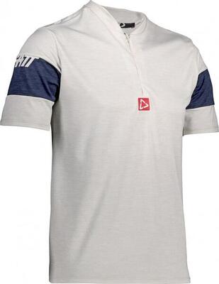 Maglia Leatt MTB 1.0 Zip Manica Corta Steel
