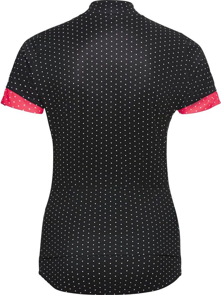 Maillot Manches Courtes Femme Odlo Essential Print Noir / Rose 2/6