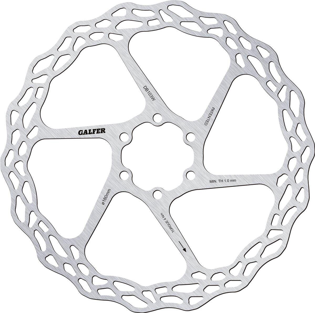 Disco fisso Galfer Wave 6 bulloni 160 mm 3/3