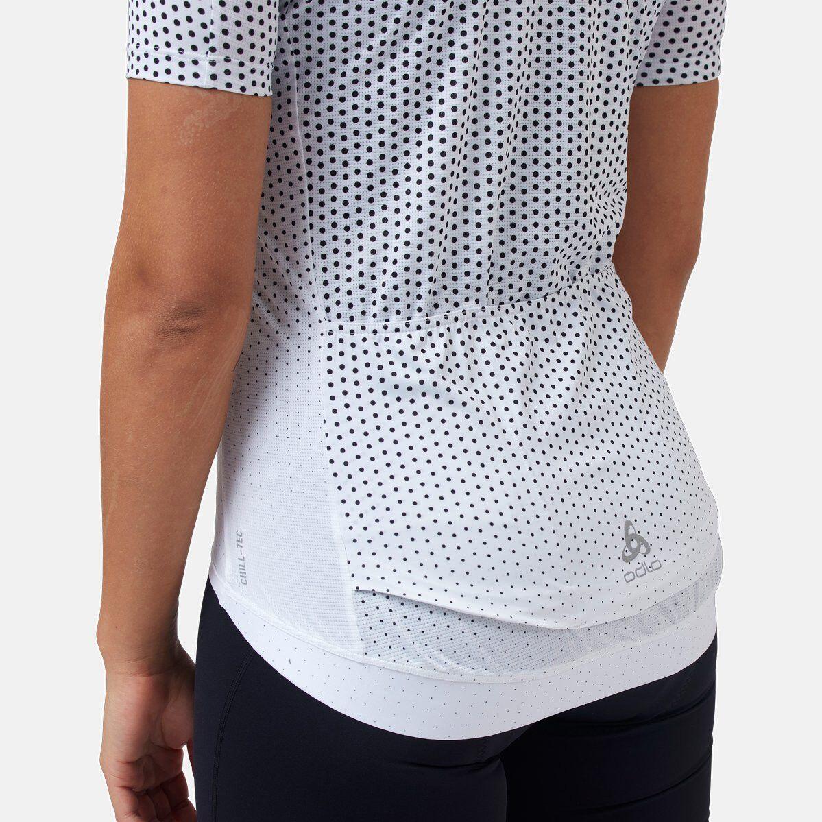 Maglia manica corta da donna Odlo Zeroweight Chill-Tec bianca 6/7