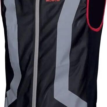Wowow Flandrien Reflective Sleeveless Jacket Black Red