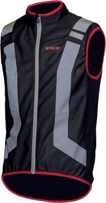 Wowow Flandrien Giacca senza maniche riflettente Nero Rosso