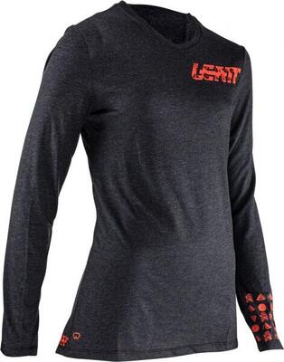 Leatt mtb gravity 2.0 vrouwen trui met lange mouwen zwart
