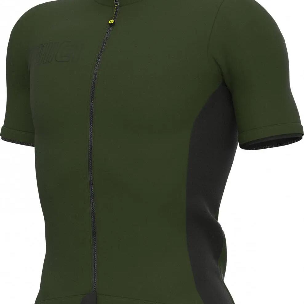 Alé Color Block Short Sleeve Jersey Olive Green