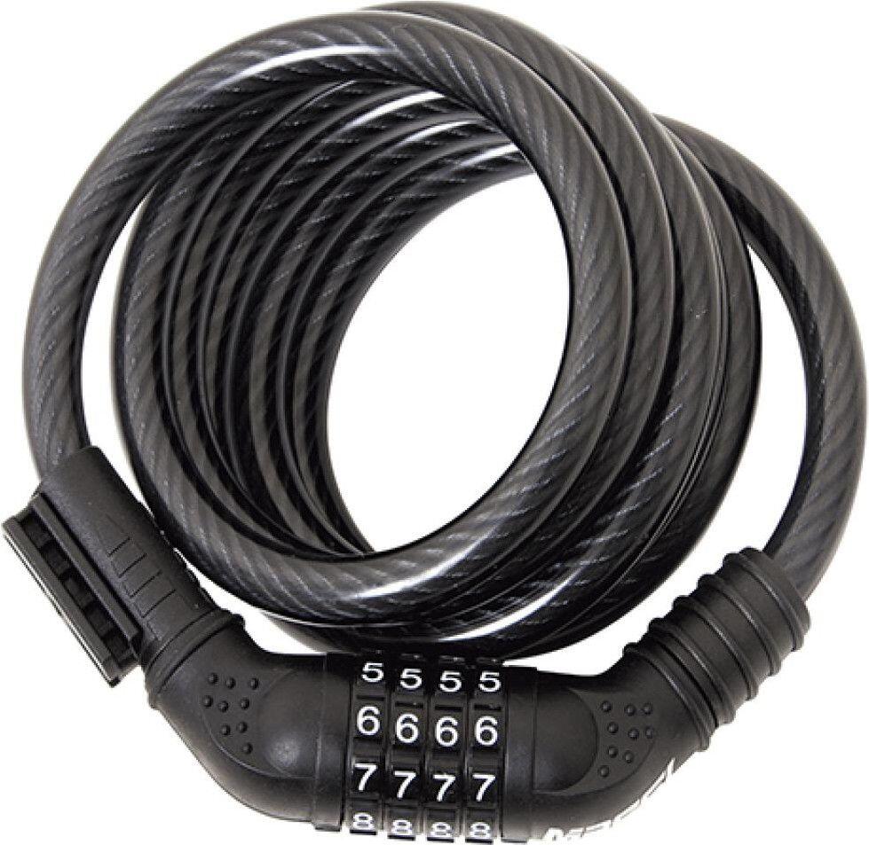 Candado Massi Boa Cable Espiral 12x1800mm Gris Oscuro 3/3