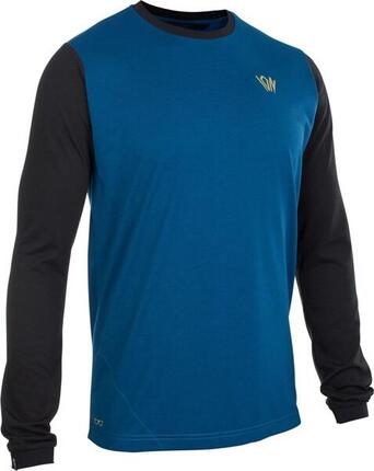 ION Seek AMP Langarm-Trikot Blau/Schwarz