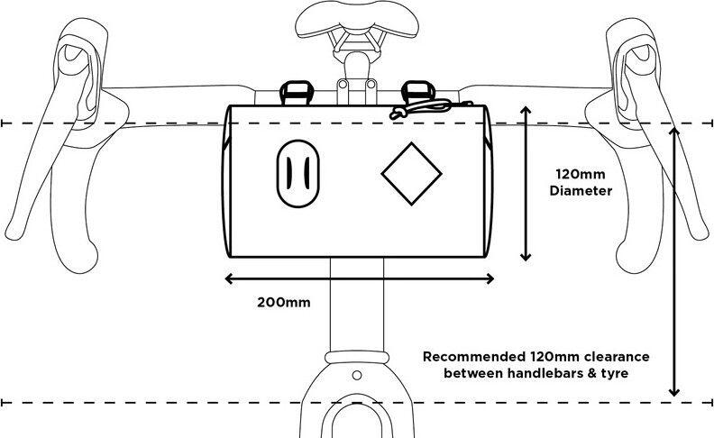 Sacoche de Guidon Restrap Canister Bag 1.5L Orange 5/5