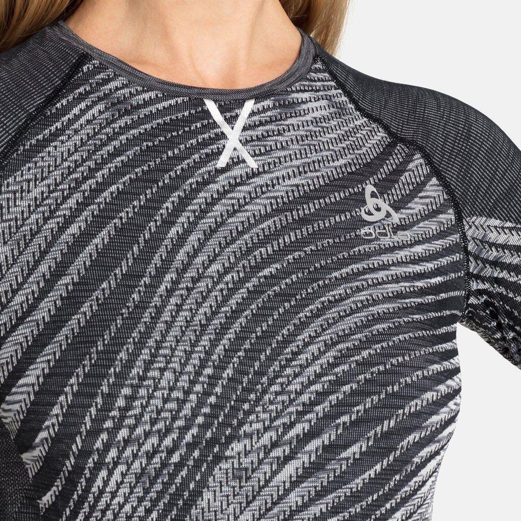 Maillot Manches Longues Odlo Blackcomb Eco Noir / Gris Femme 2/5