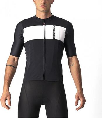 Castelli prologo 7 korte mouw trui geel/lichtgrijs