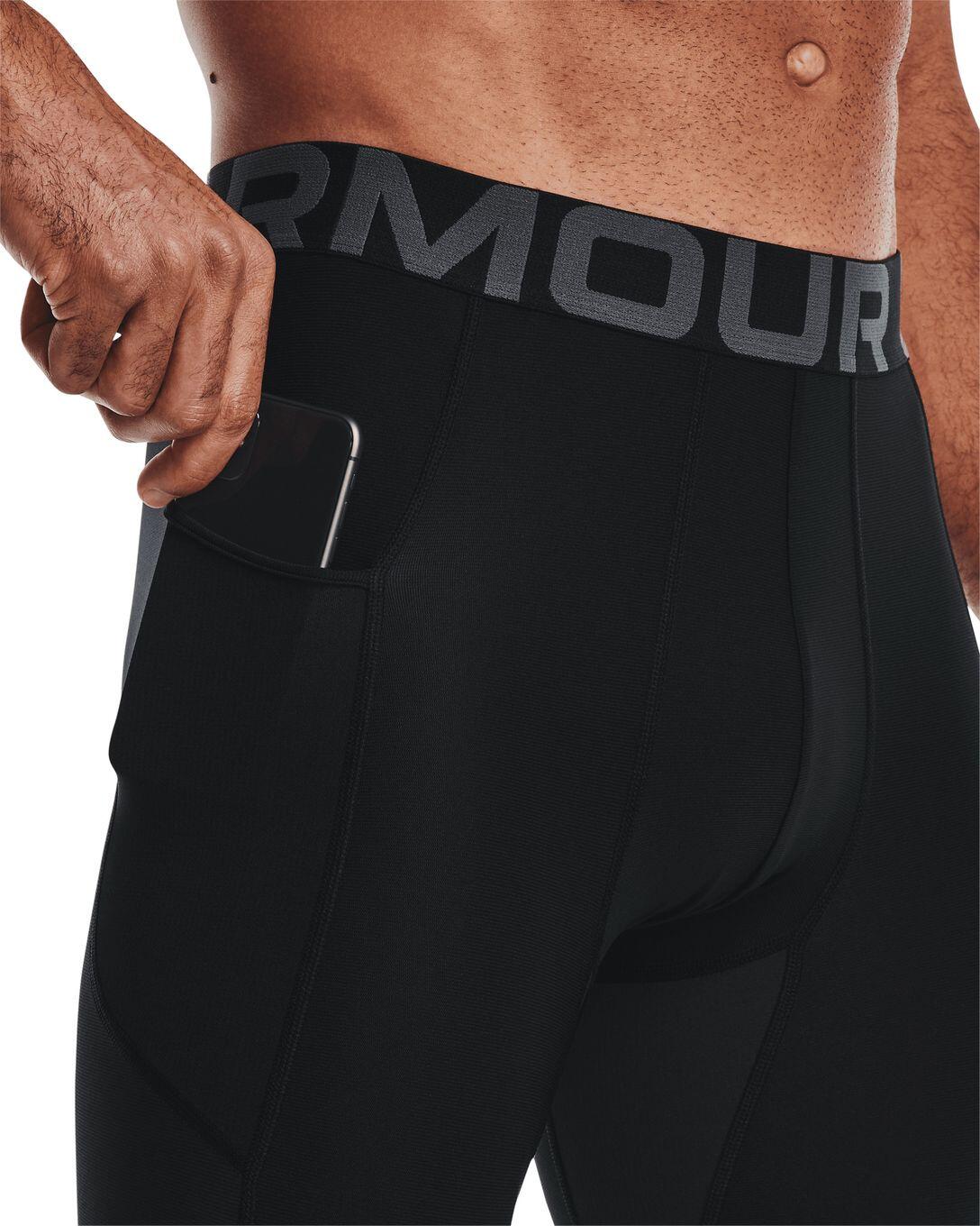 Collant 3/4 de compression Under Armour HeatGear Compression Noir Homme 3/7