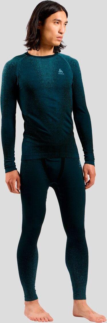 Collant Long Odlo POW Blackcomb Bleu 3/5