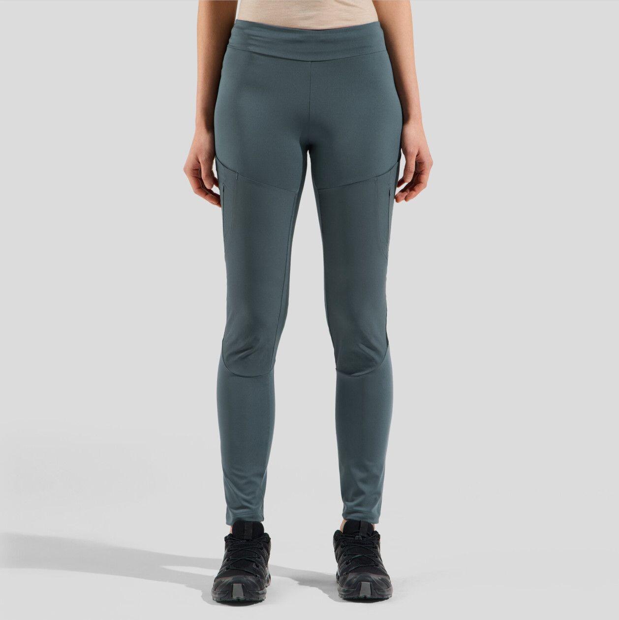 Collant Long Odlo Ascent Gris Femme 3/7
