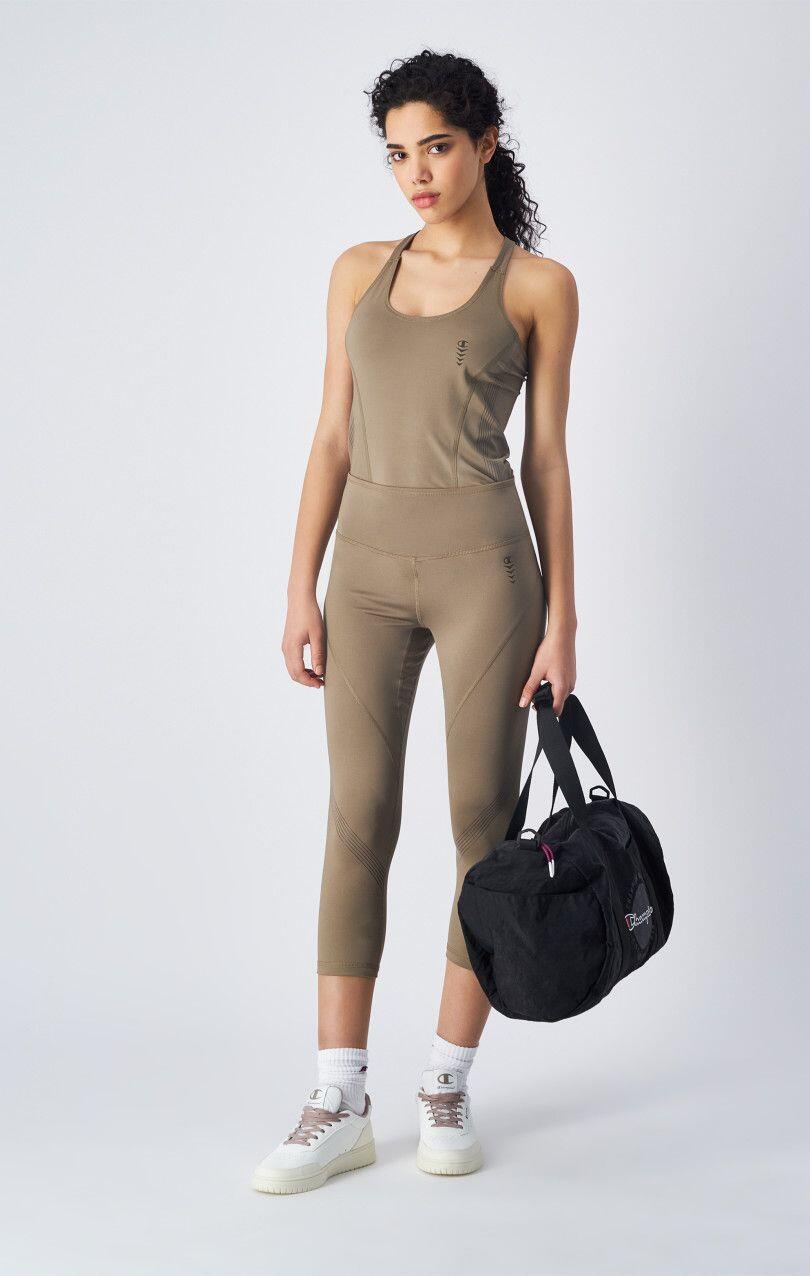 Champion Athletic Club Legging 3/4 Mulher Castanho claro 3/4