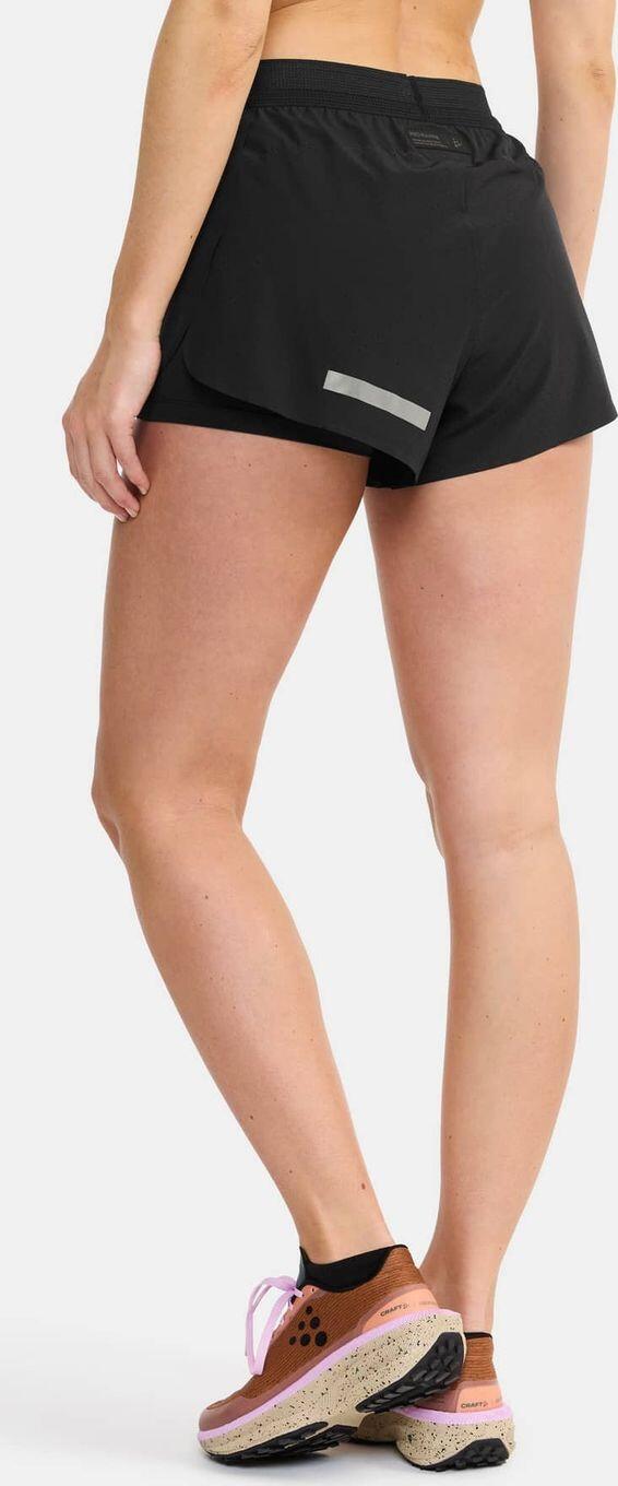 Craft Pro Hypervent Split Shorts Negro Mujer 2/5