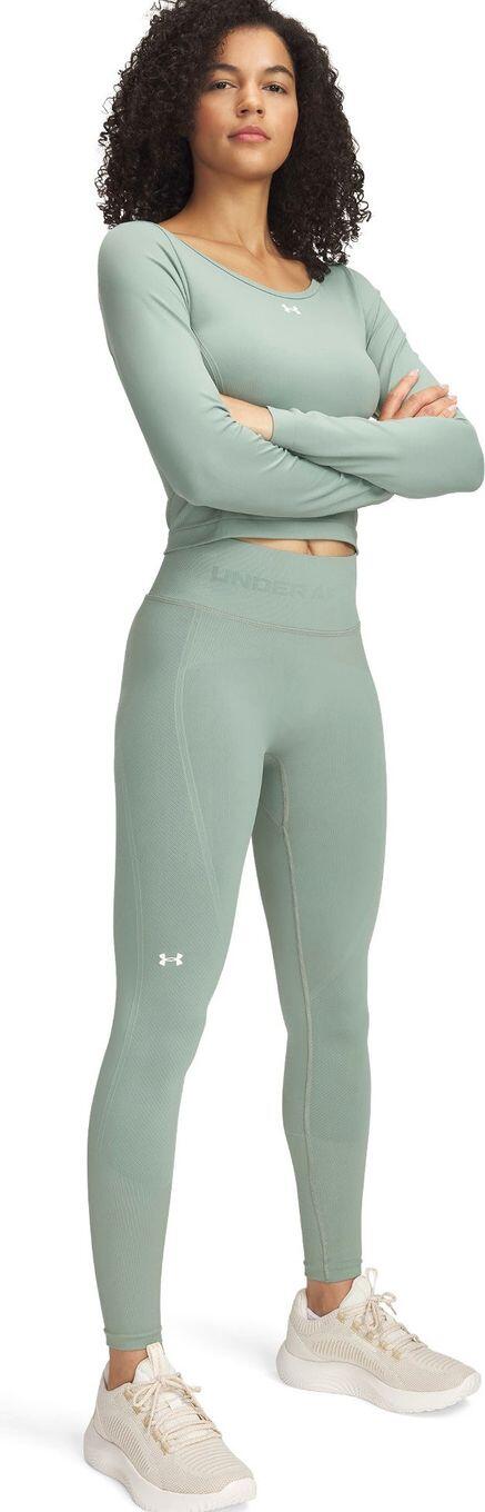 Collant Long Under Armour Train Seamless Vert Femme 3/3
