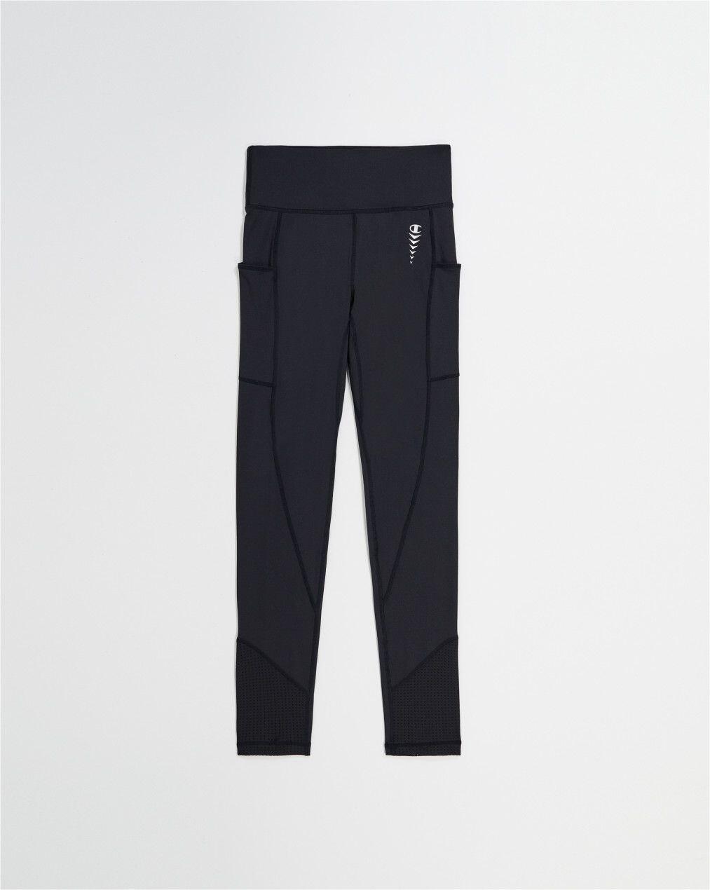 Legging Champion C-Tech preto — cintura alta, 2 bolsos 2/4